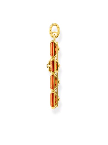 Thomas Sabo Anhänger Kreuz Orange Steine in gold, orange