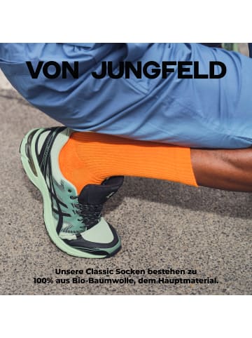 von Jungfeld Tennissocken einfarbiges Bundle in Pink/Orange/Red/Blue/Navy/Matcha