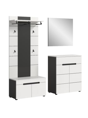 ebuy24 Weiß 175 x 37 cm