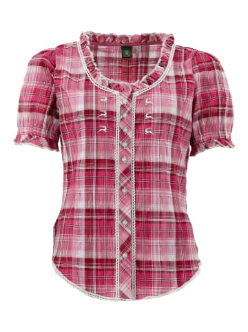 OS-Trachten Trachtenbluse Smussu in dunkelrot