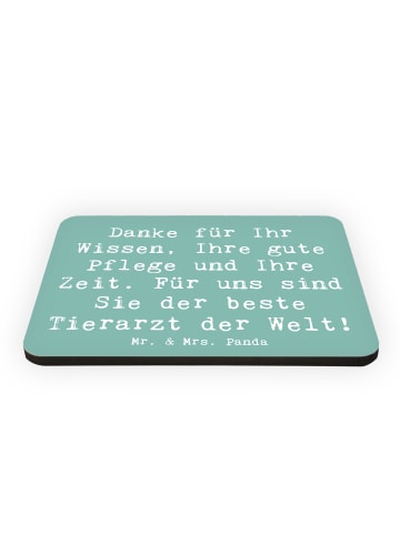 Mr. & Mrs. Panda magnet Spruch Bester Tierarzt mit Spruch in Meeresbrise