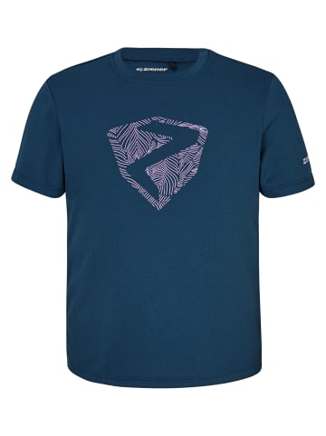 Ziener T-Shirt NADEN in hale navy.sweet lilac