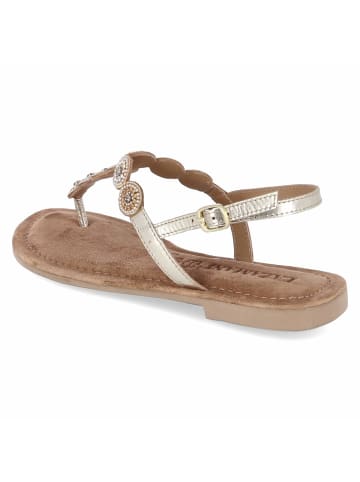 Lazamani Zehentrenner-Sandalen in gold