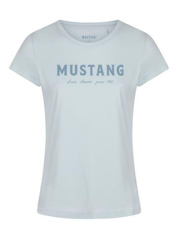 Mustang T-Shirt Alexia C Logo in Blau