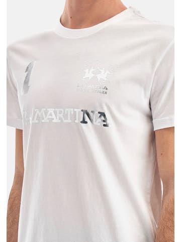 La Martina T-Shirt 'Reichard' in weiß