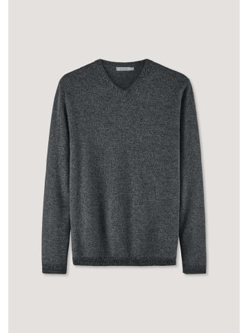 Hessnatur V-Pullover Regular in anthrazit