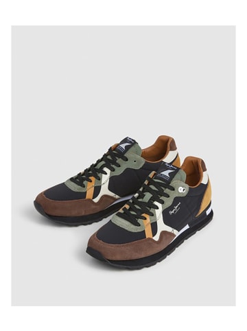 Pepe Jeans Sneaker Brit in 898-Braun/Grün