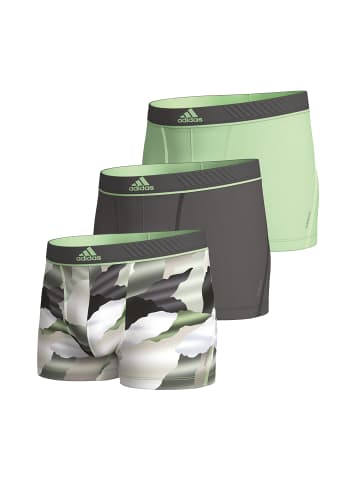 Adidas Sportswear Retro Short / Pant Active Micro Flex Eco in Grau / Schwarz / Hellgrün