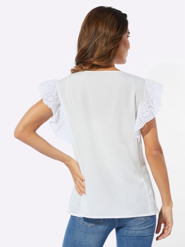 Sieh an! Blusentop in ecru