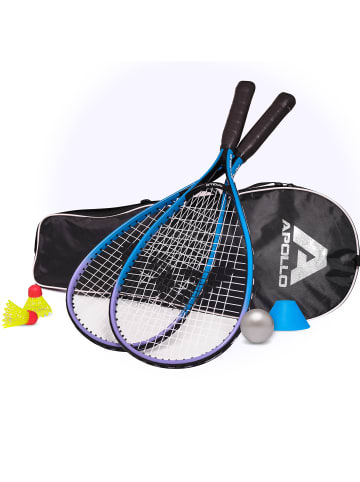 Apollo Badminton Schläger Set Kinder " Speed Pro " in blau