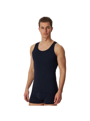Schiesser Unterhemd 2er Pack in Blau