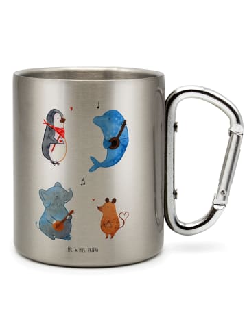 Mr. & Mrs. Panda Kaffeetasse Big Einheit ohne Spruch in Silber