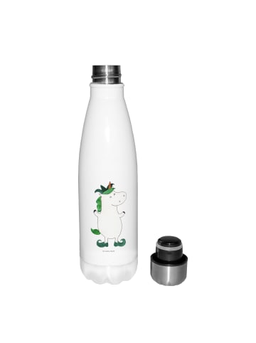 Mr. & Mrs. Panda Trinkflasche Einhorn Joker ohne Spruch in Weiß