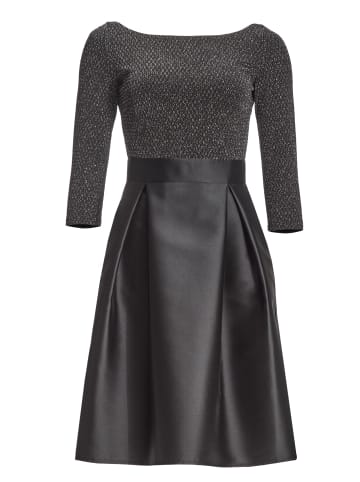 SWING Cocktailkleid in schwarz silber - 0001