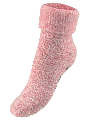 LAVANA basic ABS-Socken in rosa