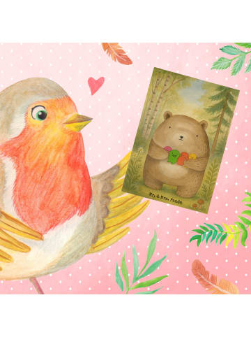 Mr. & Mrs. Panda babykarte Bär Gefühl Design ohne Spruch in Weiß