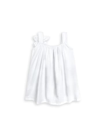 Denokids Trägerkleid 3D Flower in weiss