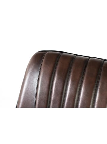 Giner y Colomer Stuhl aus naturbelassenem dunkelbraunem Naturleder in Gray