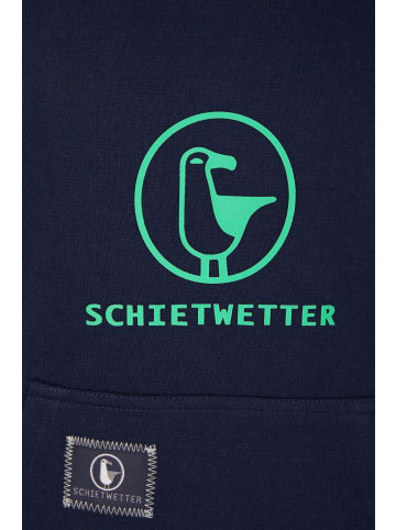 SCHIETWETTER SCHIETWETTER Hoodie Logoprint Toni in navy-neongreen