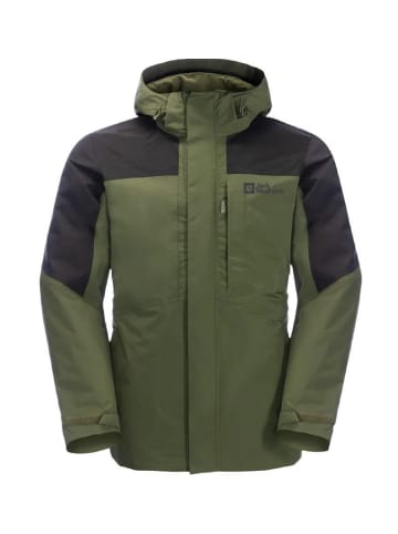 Jack Wolfskin 3 in 1 Funktions-Outdoorjacke ROMBERG 3IN1 in Grün