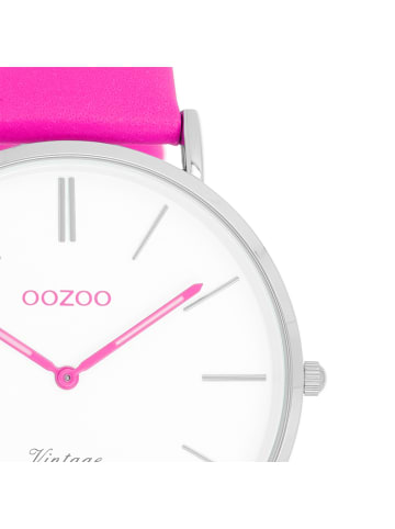 Oozoo Armbanduhr Oozoo Vintage Series pink groß (ca. 40mm)