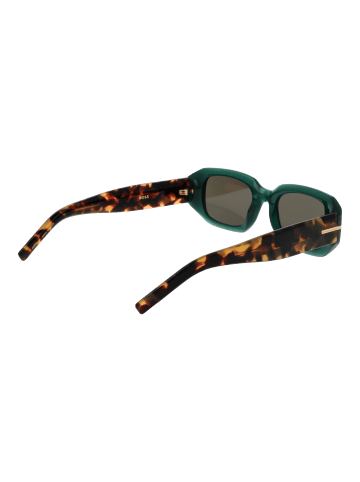 BOSS Frauen Sonnenbrille Rechtwinklig Grün