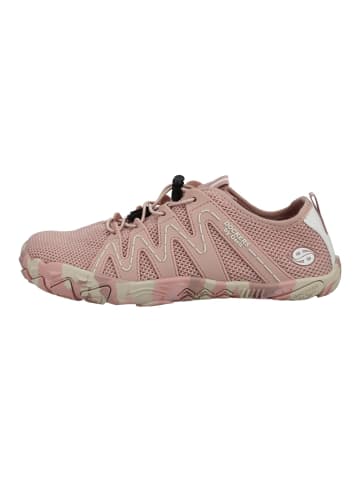 DOCKERS Barfußschuhe Wanderschuhe in Rosa/Weiß