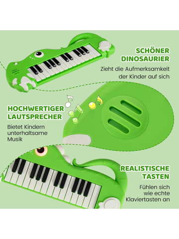COSTWAY 25-Tasten Kinder Keyboard 0-3 Jahre in Grün