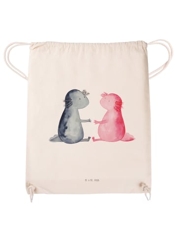 Mr. & Mrs. Panda gym rucksack Axolotl Liebe ohne Spruch in Creme