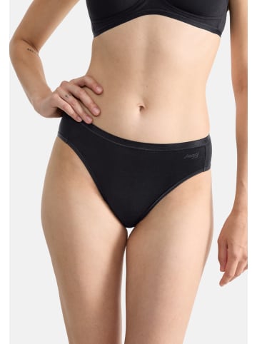 Sloggi Tai Slip GO Daily Cotton in Schwarz / braun / weiß