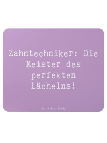 Mr. & Mrs. Panda Maus Pad Spruch Zahntechniker Lächeln mit Spruch in Lavendeltraum