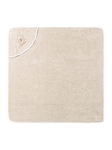 Sterntaler Kapuzenbadetuch 100x100 cm HUND Lucky in sand
