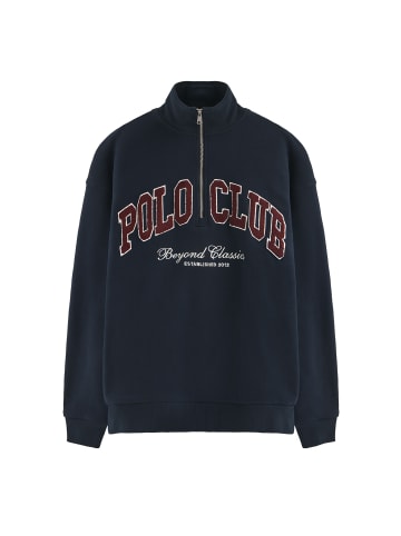 Polo Club Sweatshirt in Navy Blau