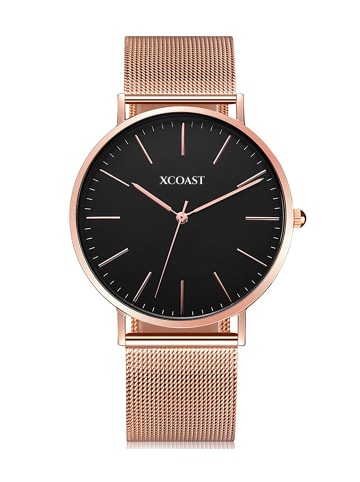 XCOAST Armbanduhr Meridium in Rosa / Schwarz