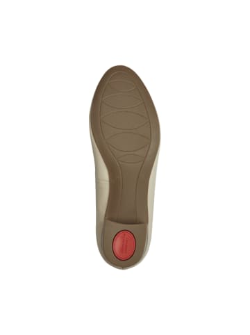 Tamaris Ballerina mit Lederabsatz Ivory