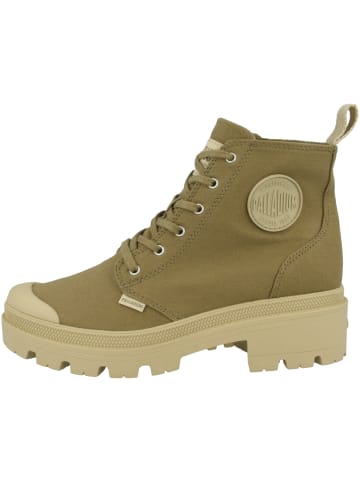 Palladium Schnürboots Pallabase Twill in braun