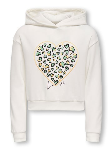 KIDS ONLY Kapuzenpullover in Cloud Dancer 1