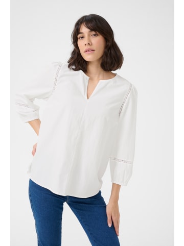 Kaffe Langarm-Bluse KAlila in Chalk