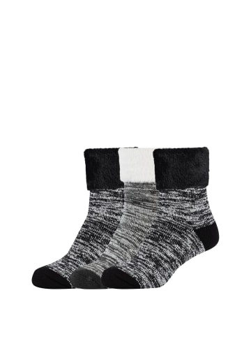 camano Socken 3er Pack warm & cozy in Schwarz