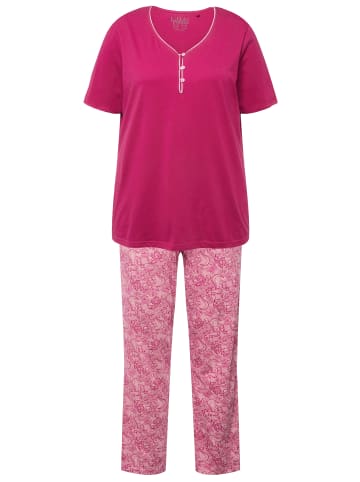 Ulla Popken Pyjama in fuchsia