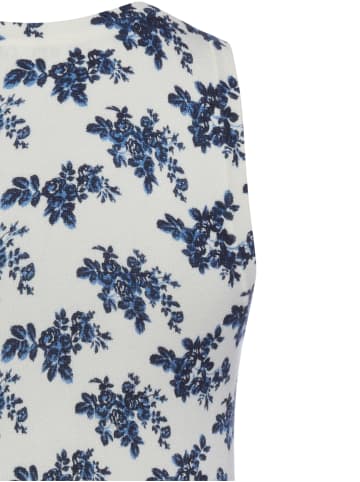 Marie Lund Top in weiß marine - 0001