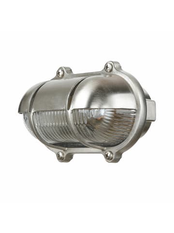 Licht-Erlebnisse Außen Wandlampe (B)21 x (H)12 cm in Nickel matt