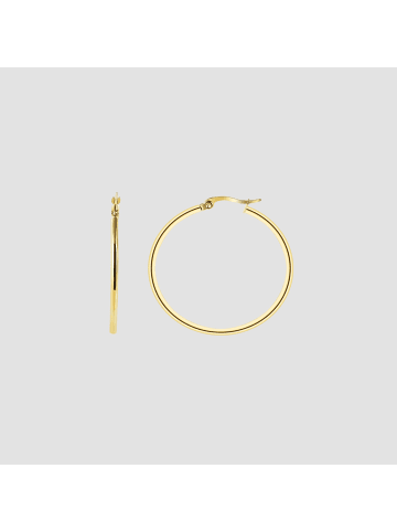 Adeliás Damen Ohrringe – Creole aus Edelstahl in gold