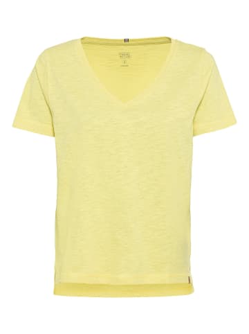 Camel Active V-Neck T-Shirt aus Organic Cotton in Limoncello