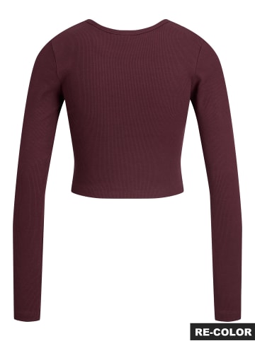 JJXX Langarm-T-Shirt in Winetasting
