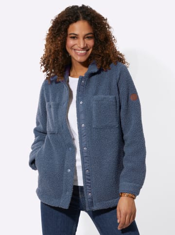 WITT WEIDEN Teddy-Fleecejacke in rauchblau