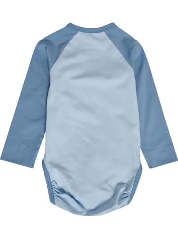 Hummel Kinder Langarmbody "Mini Raglan Body Longsleeve Bee" in Blau