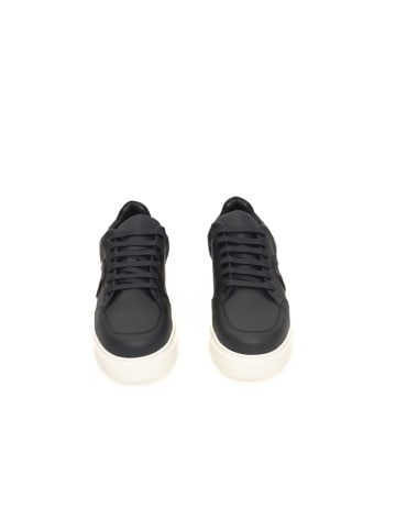Cerruti 1881 Blau Rindsleder Herren Sneaker