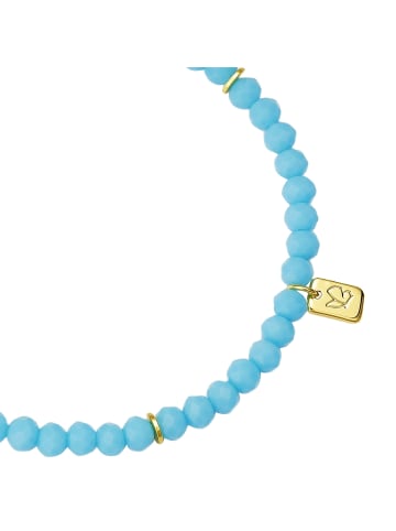 Glanzstücke München Armband aus Sterling Silber mit Glas in gelbgold