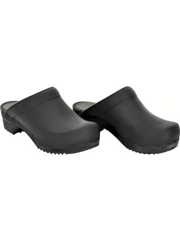 Sanita Comfortwear Clog "Wood-Chrissy Open" in Schwarz